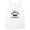 dumbass university t shirt school party funny tee Tank Top