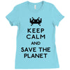 save the planet Ladies Fitted T-Shirt