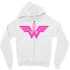breast cancer wonder woman Zipper Hoodie