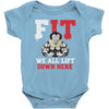 we all lift down here Baby Bodysuit