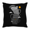 coffee addict Throw Pillow
