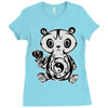 panda (3) Ladies Fitted T-Shirt