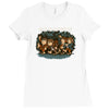 where the halflings are Ladies Fitted T-Shirt