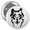 wolf Pin-back button