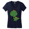 Cute Dinosaur Women's V-Neck T-Shirt