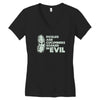 pickles are cucumbers soaked in evil Women's V-Neck T-Shirt