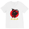 love ninja monkey banana V-Neck Tee