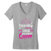 Celebrating With The 50th Birthday Queen Women's V-Neck T-Shirt
