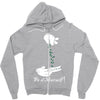 mickey hands rolling weed marijuana Zipper Hoodie