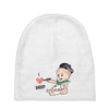 Cute Baby Painter's Dad Love Baby Beanies