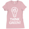 think green Ladies Fitted T-Shirt