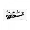sunday funday License Plate