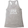 rock is dead paper killed it Racerback Tank