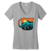 coffee and adventure Women's V-Neck T-Shirt