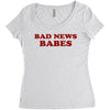 Bad News Babes Women's Triblend Scoop T-shirt