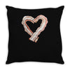 bacon heart Throw Pillow