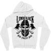 lumberjack skull Zipper Hoodie