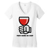 party a drink Women's V-Neck T-Shirt