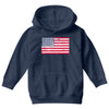 t-rex vintage american flag Youth Hoodie