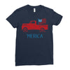 america 2 Ladies Fitted T-Shirt