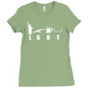 liberty gun beer Ladies Fitted T-Shirt