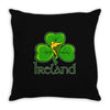 ireland shamrock Throw Pillow
