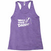 darth vader who's your daddy funny Racerback Tank