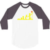 evolution lego basketball sports funny 3/4 Sleeve Shirt