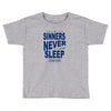 official t shirt mens you me at six sinners never sleep big all sizes Toddler T-shirt