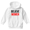 believe women black logo Youth Hoodie