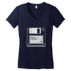 retro floppy Women's V-Neck T-Shirt