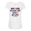 We Are Made Of Star Stuff Maternity Scoop Neck T-shirt