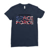 United States Space Force American Flag Ladies Fitted T-Shirt