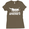 you want to hold my wiener Ladies Fitted T-Shirt