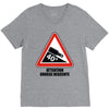 warning descent V-Neck Tee