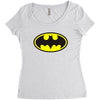 batman Women's Triblend Scoop T-shirt
