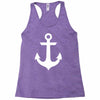anchor black sailor vintage style navy nautical Racerback Tank