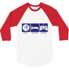 eat,sleep,game 3/4 Sleeve Shirt