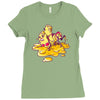 hot macs wrestling in cheese Ladies Fitted T-Shirt