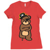 pirate bear Ladies Fitted T-Shirt