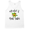 world's best sister with flowers Tank Top