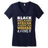 melanin african american woman Women's V-Neck T-Shirt
