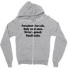 funny t shirt parachute for sale only used once never opened small sta Zipper Hoodie