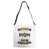 Super Cool Mom Of A Freaking Awesome Son Adjustable Strap Totes