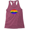 lips  rainbow lgbt gay culture Racerback Tank