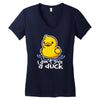i don't give a duck Women's V-Neck T-Shirt