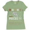 santa pisces christmas ugly t shirts Ladies Fitted T-Shirt