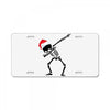 skeleton dabbing christmas License Plate
