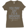 ohn lennon you may say... Ladies Fitted T-Shirt