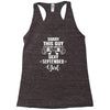sorry this guy is already taken by a super sexy  september girl. Racerback Tank